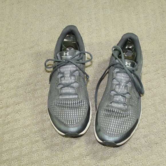 Under Armour Micro G Pursuit Men\'s Size 8 Grey Running Athletic Shoe 3021232-100 main image 5